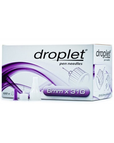 Голки для шприц-ручок droplet 6 мм (100 од.) Голки для шприц-ручок droplet 6 мм (100 од.)