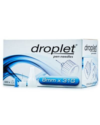 Голки для шприц-ручок droplet 8 мм (100 од.) Голки для шприц-ручок droplet 8 мм (100 од.)