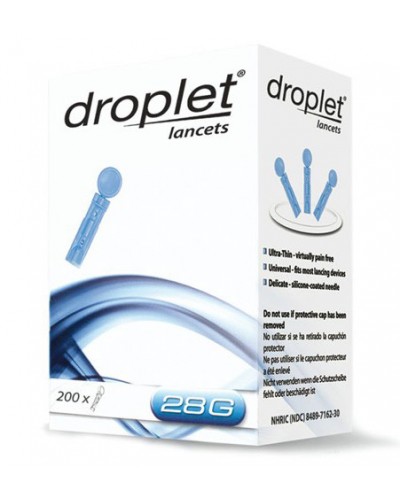 Ланцети droplet 28G (200 од.)