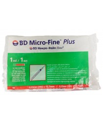 Інсуліновий шприц BD Micro-Fine U-100 1мл 29G (10 од.) Інсуліновий шприц BD Micro-Fine U-100 1мл 29G (10 од.)