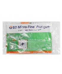 Інсуліновий шприц BD Micro-Fine Demi U-100 0,3мл 30G (10 од.) Інсуліновий шприц BD Micro-Fine Demi U-100 0,3мл 30G (10 од.)