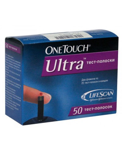 Тест-смужки OneTouch Ultra (50 од.) Тест-смужки OneTouch Ultra (50 од.)